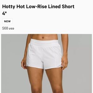 Lululemon Hotty Hot Shorts 4”